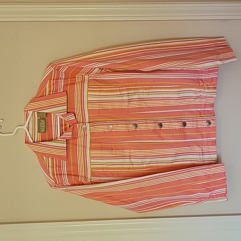 Vintage Blass Sport Striped Demin Jacket